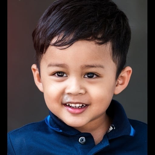 Child's photo on book cover